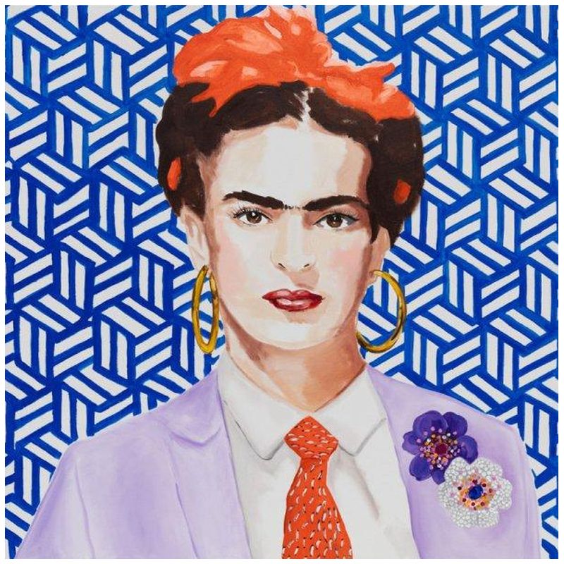 Картина Frida with Lavender Power Suit and Tie Мульти Картина Frida with Lavender Power Suit and Tie Мульти в Твери | Loft Concept
