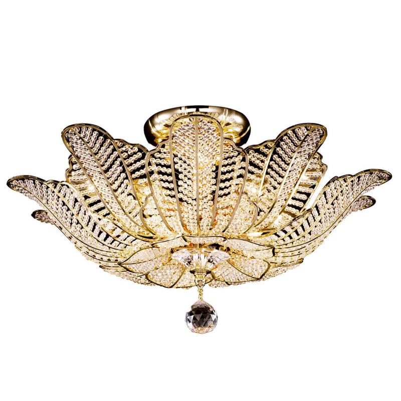 Потолочная люстра Franseza Chandelier gold Золотой Прозрачный (Transparent) Потолочная люстра Franseza Chandelier gold Золотой Прозрачный (Transparent) в Твери | Loft Concept
