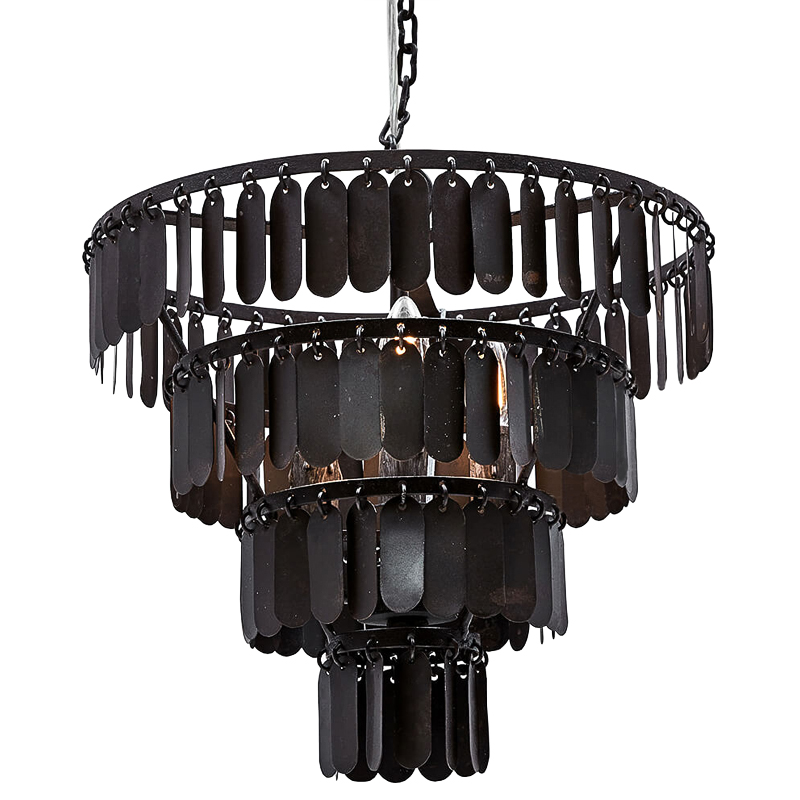 Люстра Manga Black Chandelier Черный Люстра Manga Black Chandelier Черный в Твери | Loft Concept