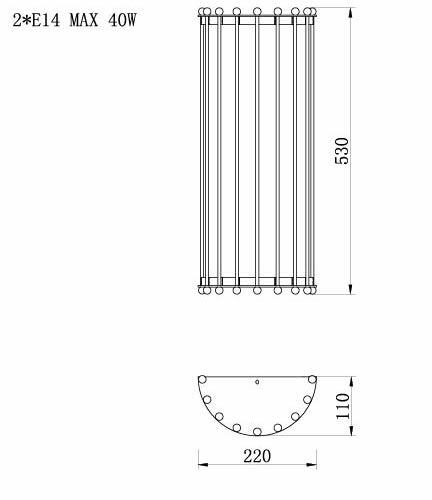 Бра Lantern Tiziano Chromium Sconces в Твери