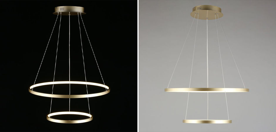 Люстра Ring Horizontal Double Gold Люстра Ring Horizontal Double Gold - Loft-Concept в Твери