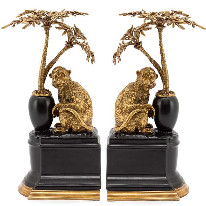 Держатель для книг BOOKEND MONKEY ATLANTIDE Бронза Черный Держатель для книг BOOKEND MONKEY ATLANTIDE Бронза Черный в Твери | Loft Concept