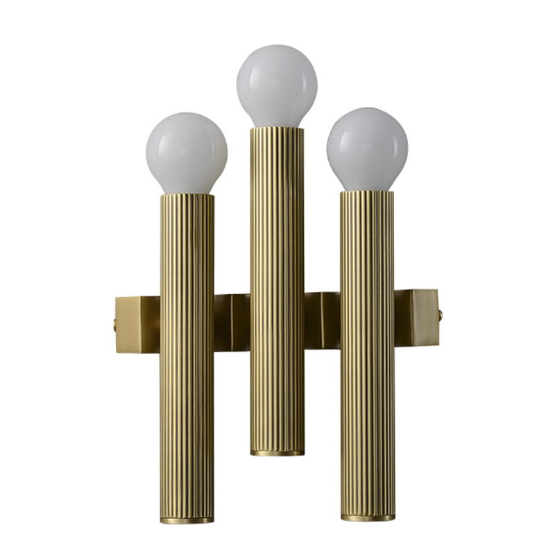 Бра Corrugated Brass Wall Lamp Латунь Бра Corrugated Brass Wall Lamp Латунь в Твери | Loft Concept