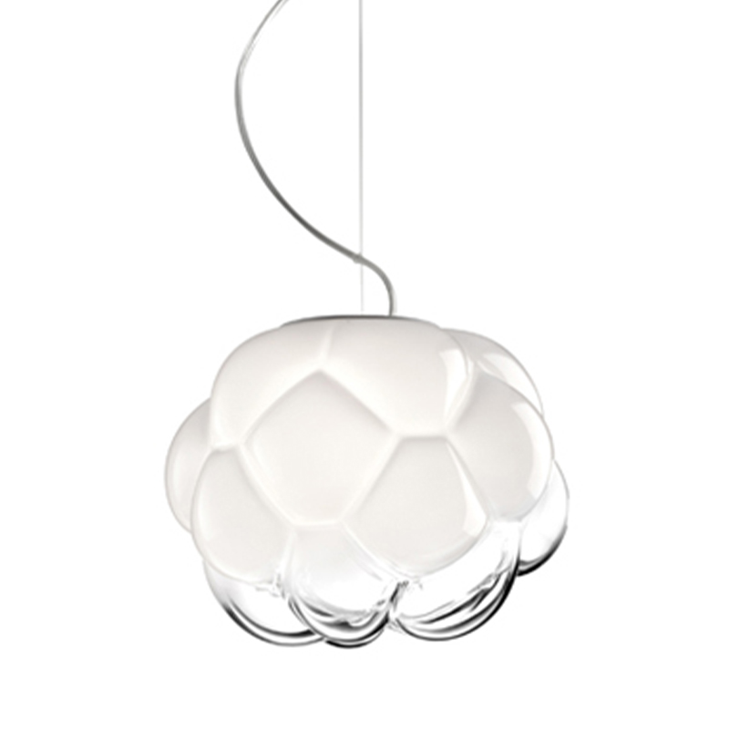 Подвесной светильник Fabbian Cloudy Hanging Lamp Белый Прозрачное Стекло Подвесной светильник Fabbian Cloudy Hanging Lamp Белый Прозрачное Стекло в Твери | Loft Concept