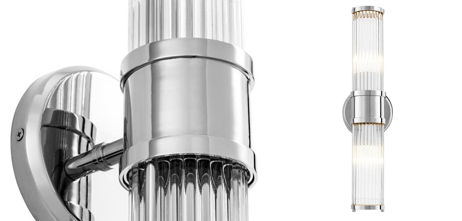 Бра Wall Lamp Claridges Double Nickel Бра Wall Lamp Claridges Double Nickel - Loft-Concept в Твери