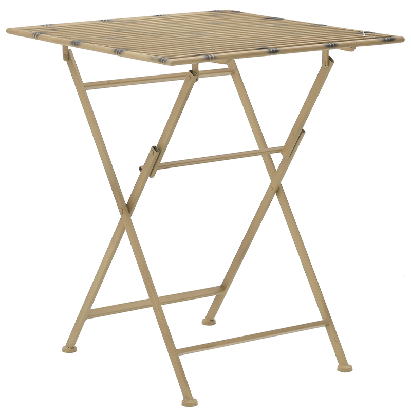 Приставной металлический складной стол Azra Metal Side Table Золотой Приставной металлический складной стол Azra Metal Side Table Золотой в Твери | Loft Concept
