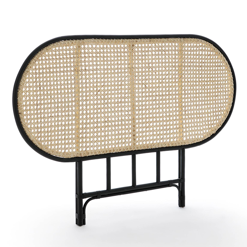 Изголовье для кровати Wicker Rattan Бежевый Черный Изголовье для кровати Wicker Rattan Бежевый Черный в Твери | Loft Concept