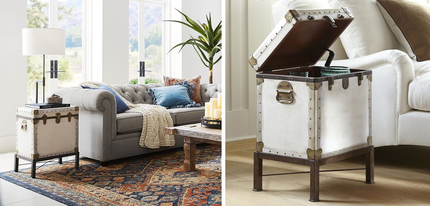 Сундук Vintage Chests small white - фото №1