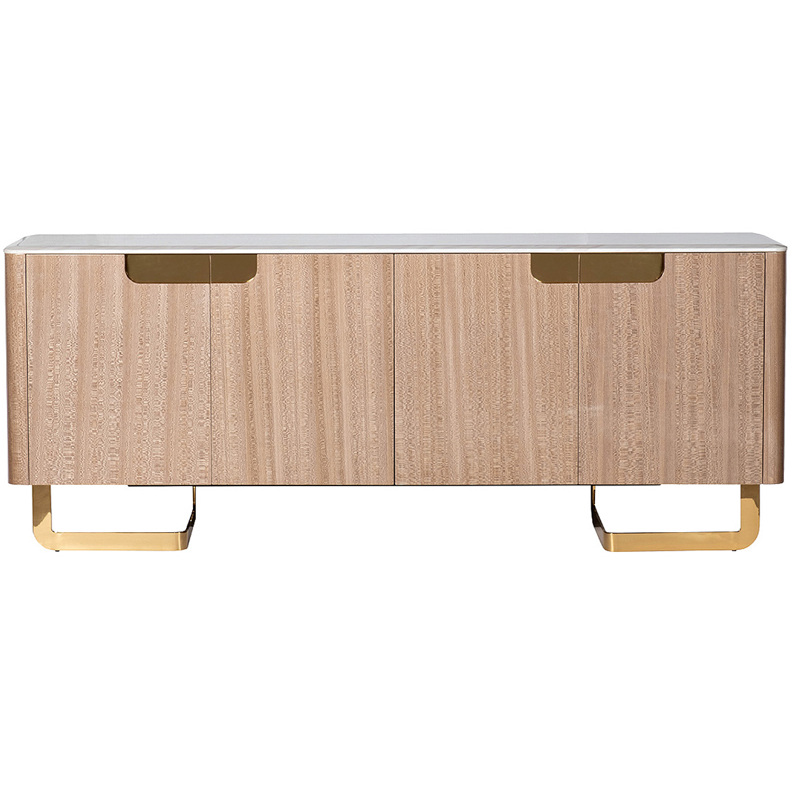 Комод длинный на металлических ножках Bertran Chest of Drawers Латунь Бежевый Белый Комод длинный на металлических ножках Bertran Chest of Drawers Латунь Бежевый Белый в Твери | Loft Concept