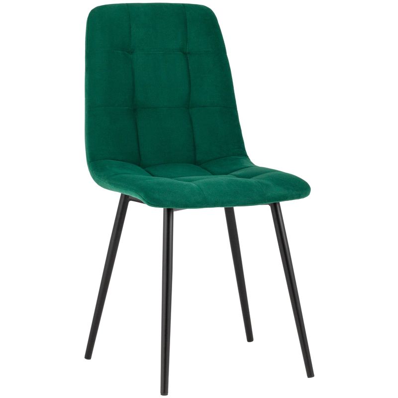Стул NANCY S-2 Chair Изумрудный Велюр Изумрудный Черный Стул NANCY S-2 Chair Изумрудный Велюр Изумрудный Черный в Твери | Loft Concept