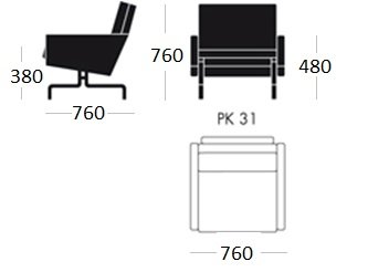 Кресло PK31 1 seat Кресло PK31 1 seat в Твери