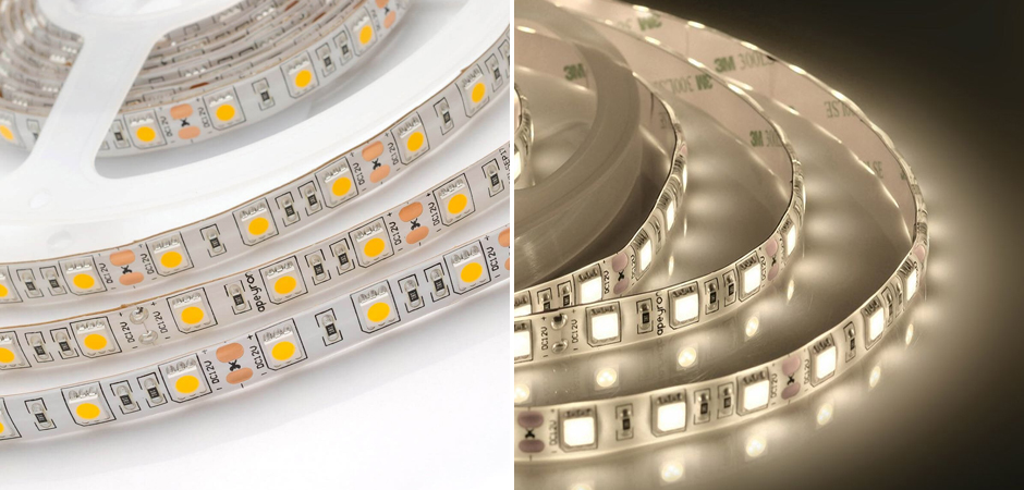 Светодиодная влагозащищенная лента 14,4W/m 60Led/m 5050SMD теплый белый Светодиодная влагозащищенная лента 14,4W/m 60Led/m 5050SMD теплый белый - Loft-Concept в Твери