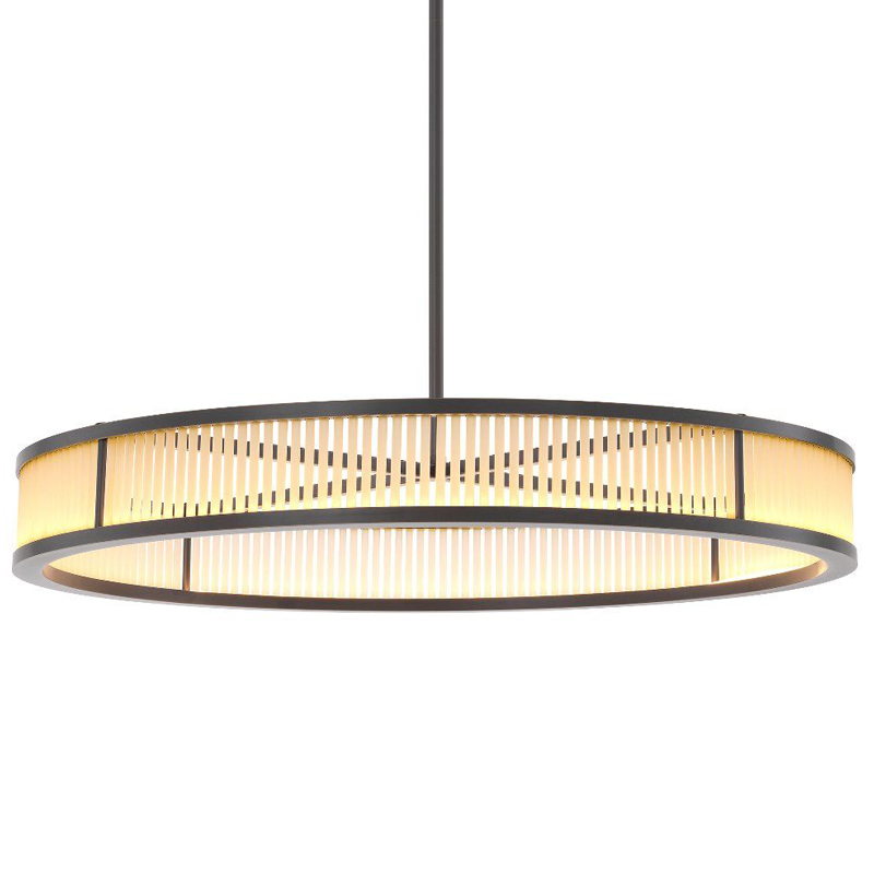 Люстра Eichholtz Chandelier Thibaud L Bronze Темная бронза Белое матовое стекло Люстра Eichholtz Chandelier Thibaud L Bronze Темная бронза Белое матовое стекло в Твери | Loft Concept