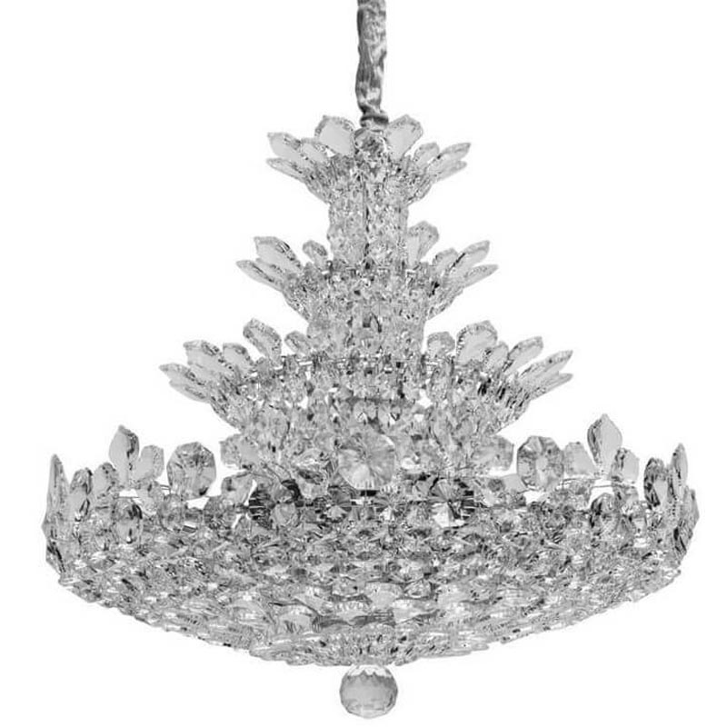 Люстра Griselda Crystal Chandelier 80 Хром Прозрачный Люстра Griselda Crystal Chandelier 80 Хром Прозрачный в Твери | Loft Concept