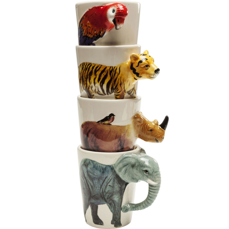 Кружка Tropical Animals mug Мульти в Твери | Loft Concept 