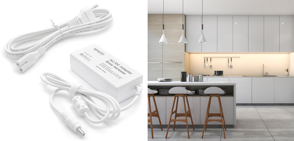 Комплект светодиодной ленты 14,4W/m 60LED/m 5050SMD теплый белый Комплект светодиодной ленты 14,4W/m 60LED/m 5050SMD теплый белый - Loft-Concept в Твери
