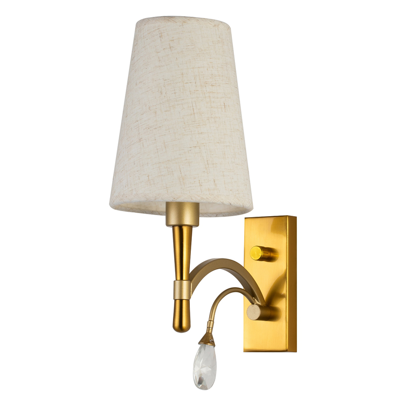 Бра Desiree Sconce Латунь матовое золото Белый Прозрачный Бра Desiree Sconce Латунь матовое золото Белый Прозрачный в Твери | Loft Concept