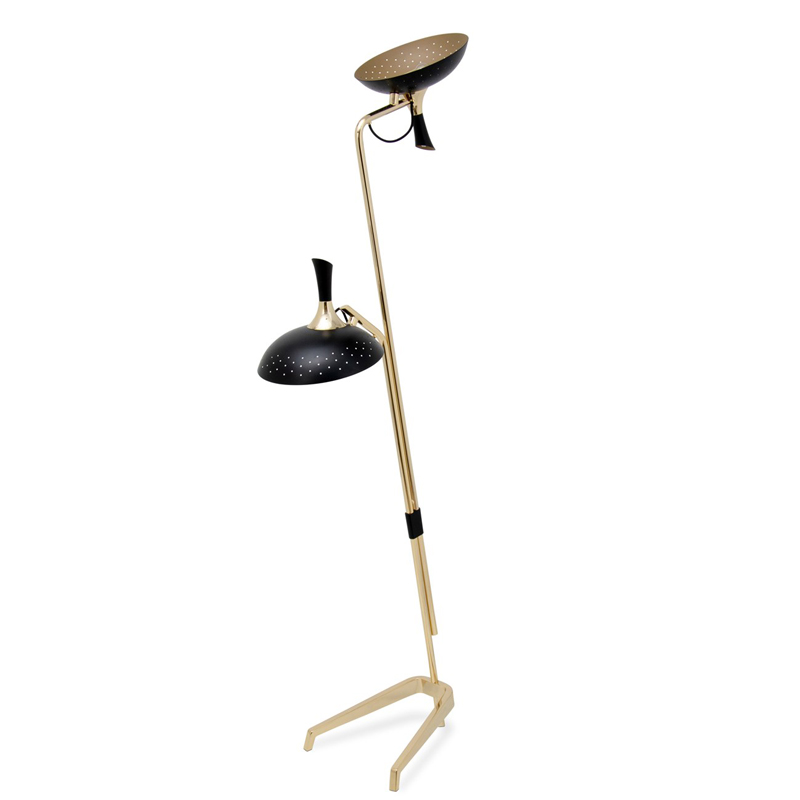Торшер ABBEY Floor lamp Черный Глянцевое золото Торшер ABBEY Floor lamp Черный Глянцевое золото в Твери | Loft Concept