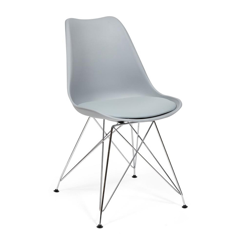 Стул DSR gray Серый Хром Стул DSR gray Серый Хром в Твери | Loft Concept