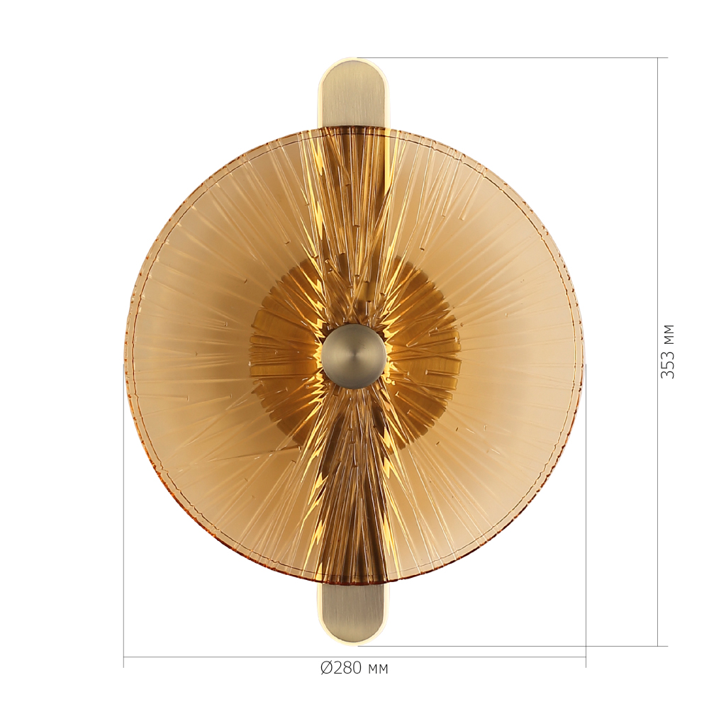 Бра с круглым стеклянным плафоном Gingham в Твери