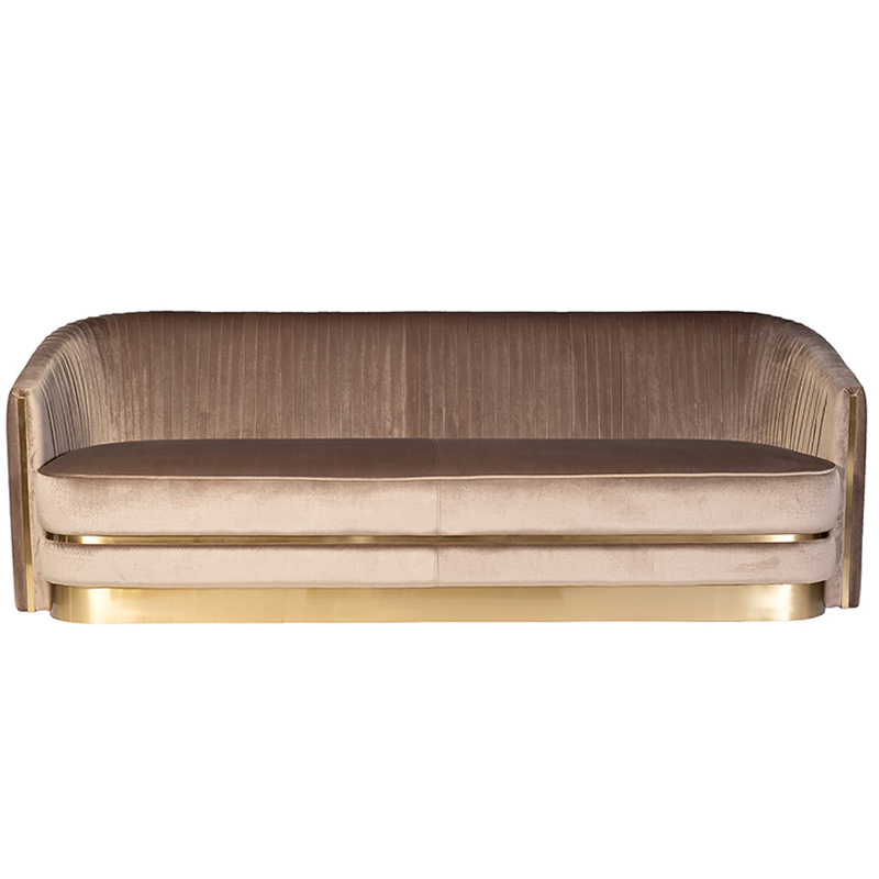 Диван трехместный велюр Bolger sofa three-seater velvet Дымчатая Роза Диван трехместный велюр Bolger sofa three-seater velvet Дымчатая Роза в Твери | Loft Concept