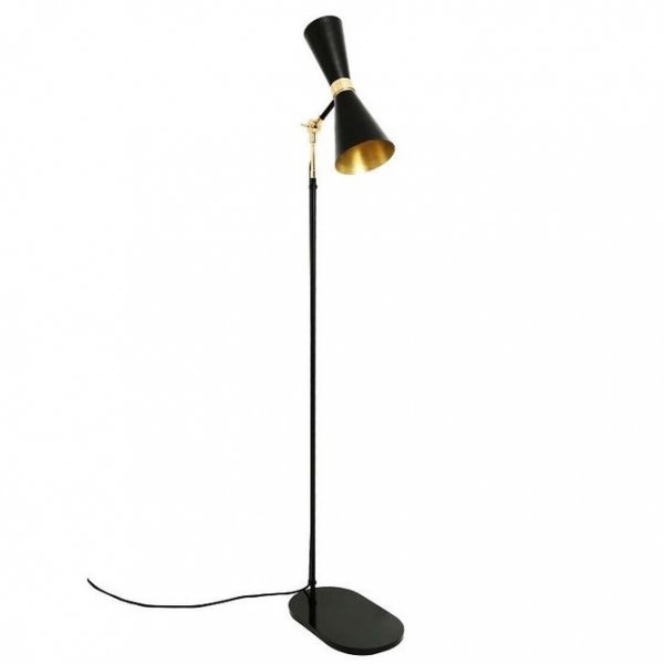 Торшер Delightfull Cairo Floor Lamp Глянцевое золото Черный Торшер Delightfull Cairo Floor Lamp Глянцевое золото Черный в Твери | Loft Concept