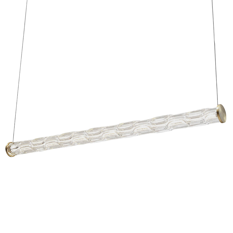 Линейный подвесной светильник Storey Glass Hanging Lamp Золотой Прозрачное Стекло в Твери | Loft Concept 