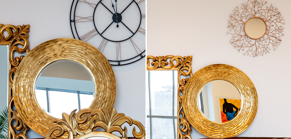Зеркало Golden Waves Mirror Зеркало Golden Waves Mirror - Loft-Concept в Твери