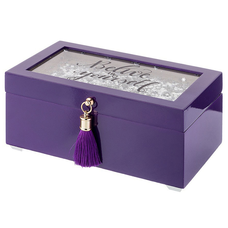 Шкатулка Snowflakes Lilac Box Фиолетовый Шкатулка Snowflakes Lilac Box Фиолетовый в Твери | Loft Concept