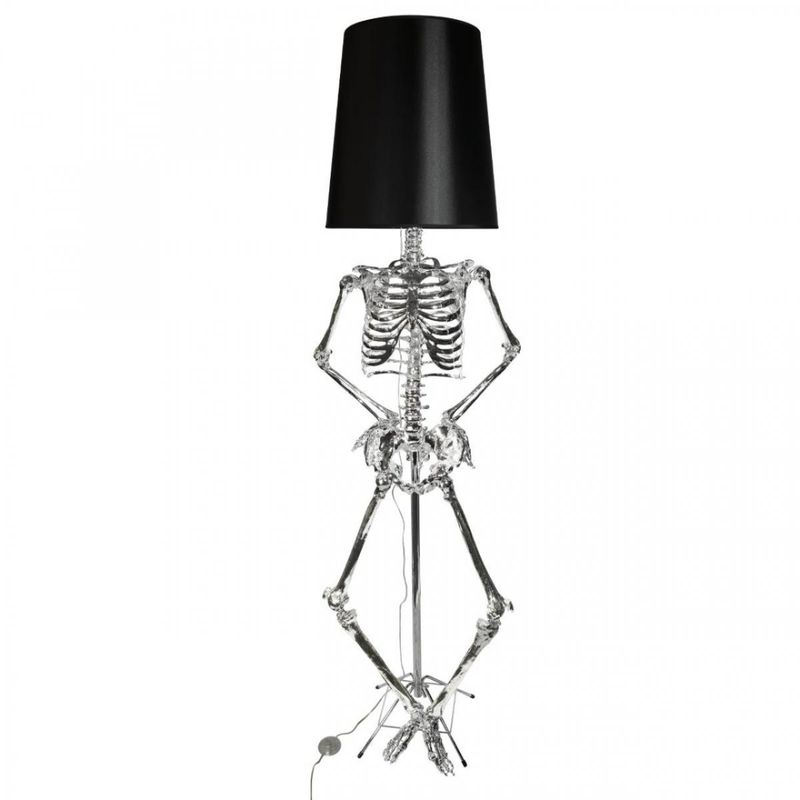 Торшер Skeleton 190 см Серебряный Черный Торшер Skeleton 190 см Серебряный Черный в Твери | Loft Concept