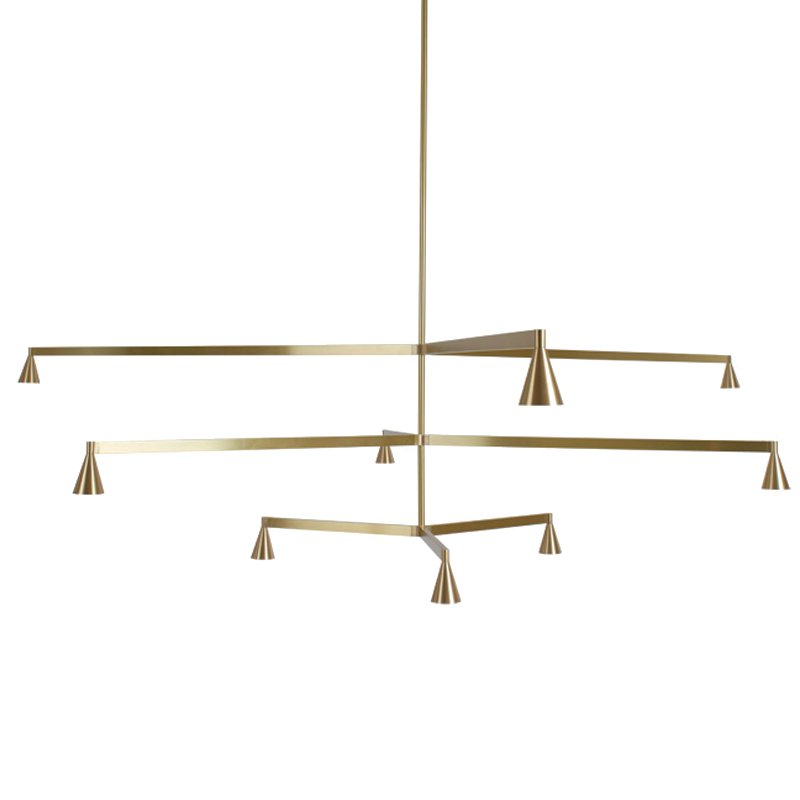 Подвесной светильник Austere Chandelier Y 9 Латунь Подвесной светильник Austere Chandelier Y 9 Латунь в Твери | Loft Concept