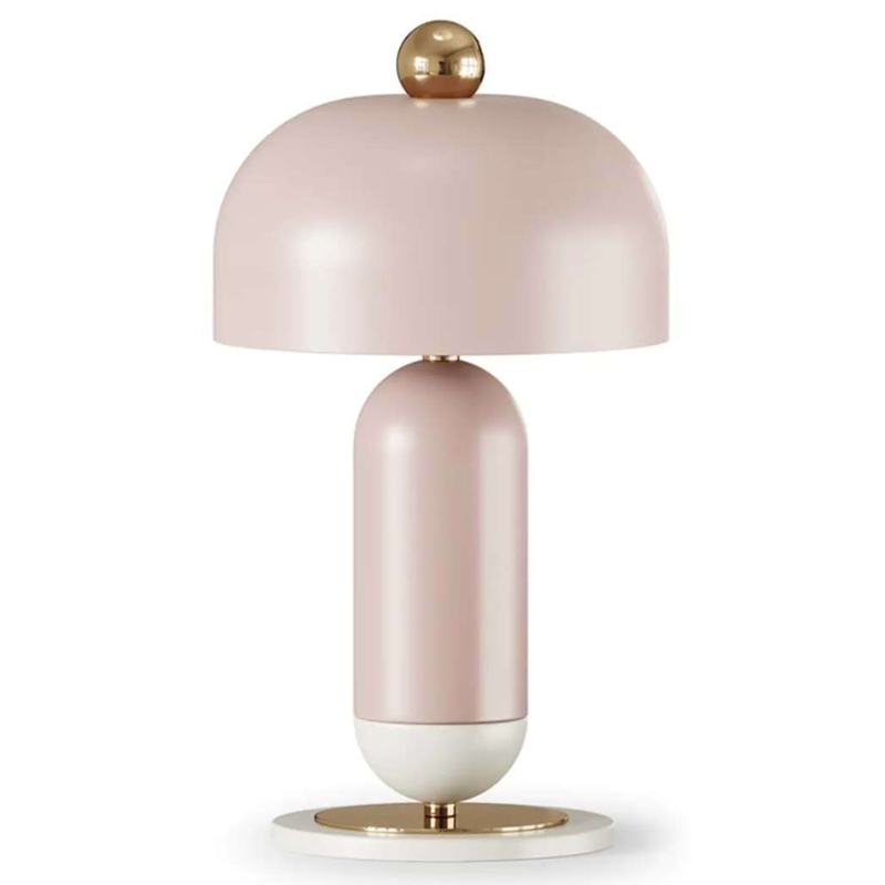 Meet Table lamp pink Розовый пастельный Латунь Meet Table lamp pink Розовый пастельный Латунь в Твери | Loft Concept