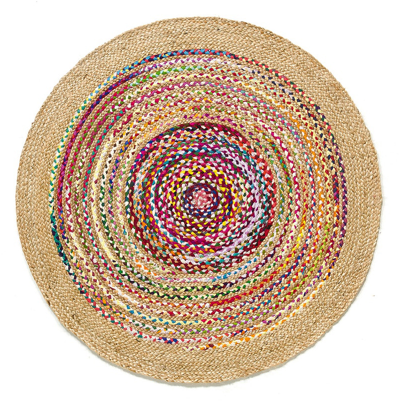 Ковер Round Multicolored Carpet джут и хлопок Мульти Ковер Round Multicolored Carpet джут и хлопок Мульти в Твери | Loft Concept