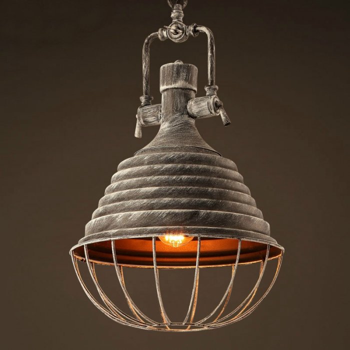 Подвесной светильник Retrika Grey Pendant Серый Подвесной светильник Retrika Grey Pendant Серый в Твери | Loft Concept