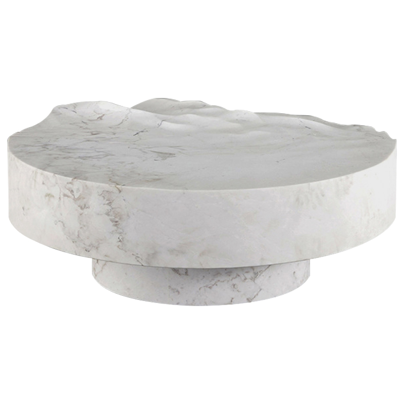Дизайнерский журнальный стол Mathieu Lehanneur Sculpts Ocean Memories Round White Белый Мрамор Bianco Дизайнерский журнальный стол Mathieu Lehanneur Sculpts Ocean Memories Round White Белый Мрамор Bianco в Твери | Loft Concept