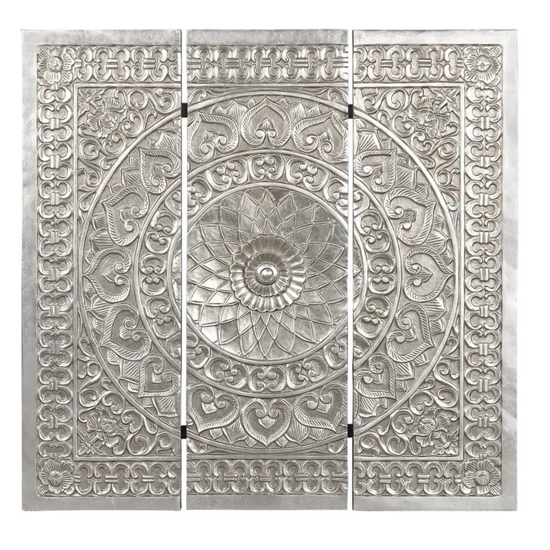 Панно Silver Patterns Серебряный Панно Silver Patterns Серебряный в Твери | Loft Concept