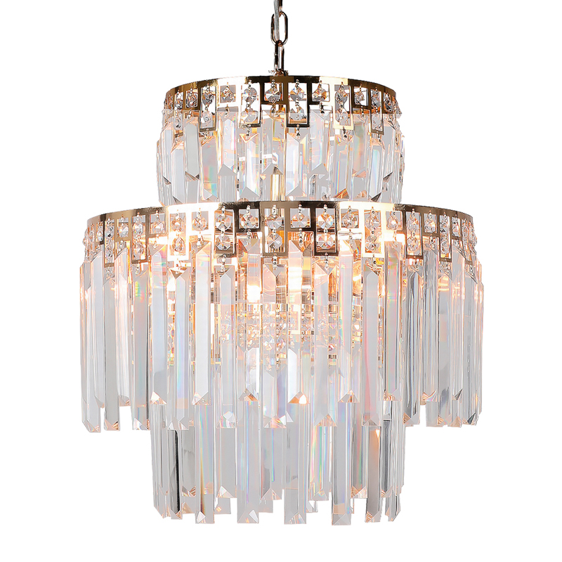 Люстра Mireil Chandelier 40 Глянцевое золото Прозрачный Люстра Mireil Chandelier 40 Глянцевое золото Прозрачный в Твери | Loft Concept