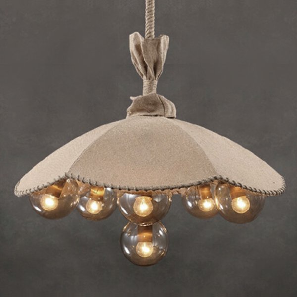 Люстра Loft Pendant Lamp Glass & Linen Bouquet Люстра Loft Pendant Lamp Glass & Linen Bouquet в Твери | Loft Concept