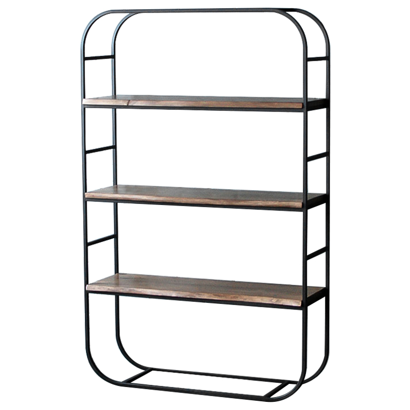Стеллаж Holman Industrial Metal Rust Rack Черный Коричневый Стеллаж Holman Industrial Metal Rust Rack Черный Коричневый в Твери | Loft Concept