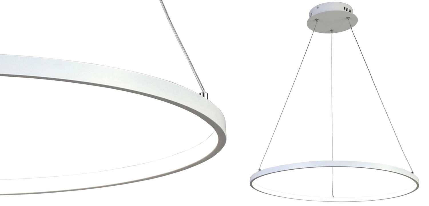 Люстра Ring Horizontal white - фото №1