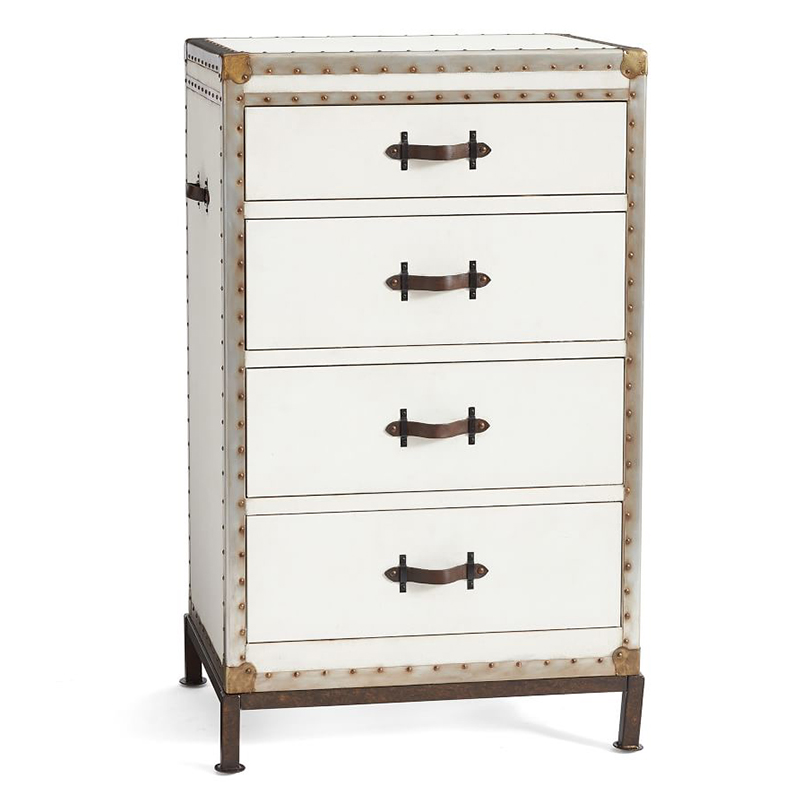 Комод в винтажном стиле Vintage Chests Mini Белый Белый Коричневый Комод в винтажном стиле Vintage Chests Mini Белый Белый Коричневый в Твери | Loft Concept