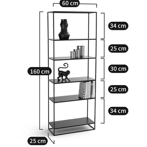 Металлический стеллаж Menzie Black Wide Metal Rack в Твери
