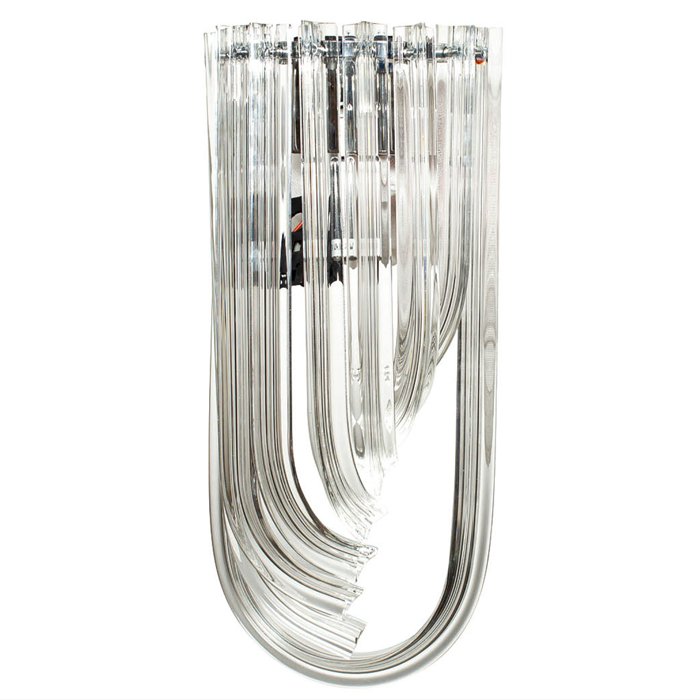 Бра Eichholtz Wall Lamp Greco II Прозрачное Стекло Хром Бра Eichholtz Wall Lamp Greco II Прозрачное Стекло Хром в Твери | Loft Concept