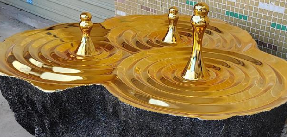 Дизайнерский Кофейный стол Golden Drops Coffee Table Дизайнерский Кофейный стол Golden Drops Coffee Table - Loft-Concept в Твери