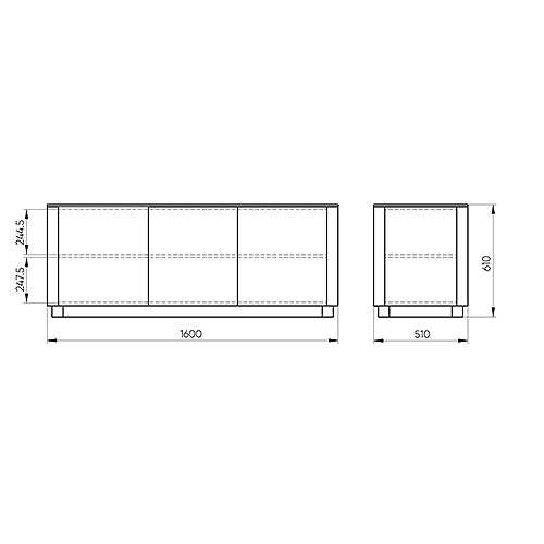 Тумба белая с 3-мя дверцами Tammi  в Твери