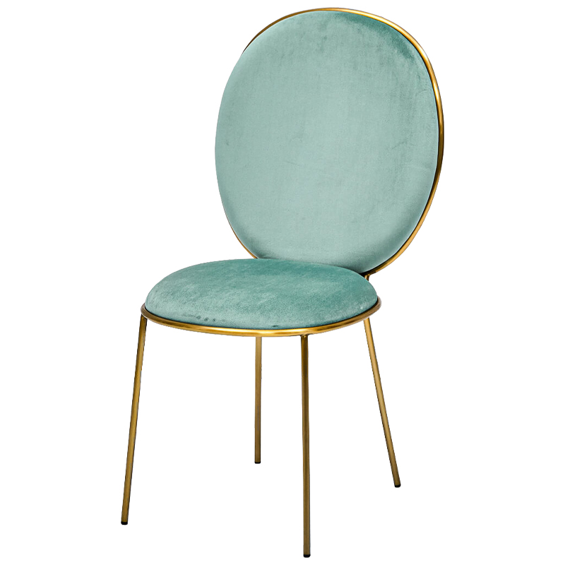 Стул STAY Chair Mint Мятный Глянцевое золото Стул STAY Chair Mint Мятный Глянцевое золото в Твери | Loft Concept