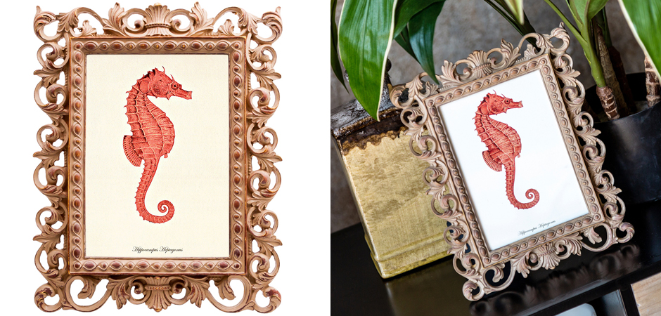 Постер Red Seahorse Poster Постер Red Seahorse Poster - Loft-Concept в Твери