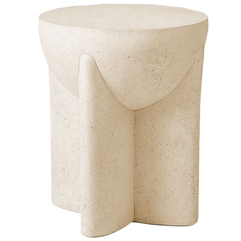 Приставной стол Lava Stone Side Table Травертин Бежевый Песочный Приставной стол Lava Stone Side Table Травертин Бежевый Песочный в Твери | Loft Concept
