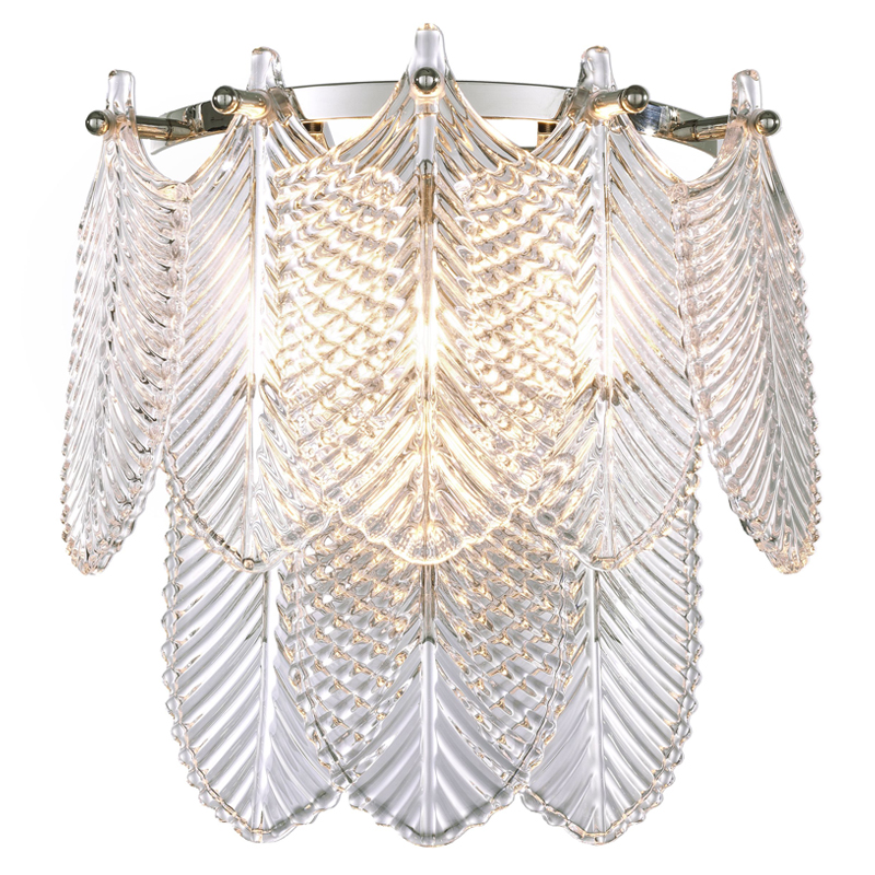 Бра Eichholtz Wall Lamp Verbier clear Прозрачное Стекло Никель Бра Eichholtz Wall Lamp Verbier clear Прозрачное Стекло Никель в Твери | Loft Concept
