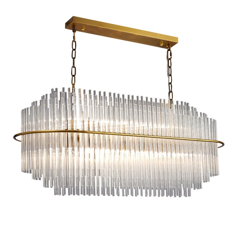 Люстра Nembus KEBO STILL LINE CHANDELIER Латунь Прозрачный Люстра Nembus KEBO STILL LINE CHANDELIER Латунь Прозрачный в Твери | Loft Concept